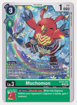Muchomon single card from Digimon Card Game