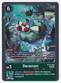 Deramon single card from Digimon Card Game