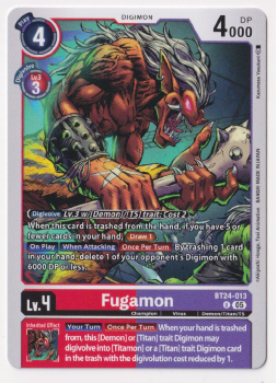 Fungamon single card from Digimon Card Game