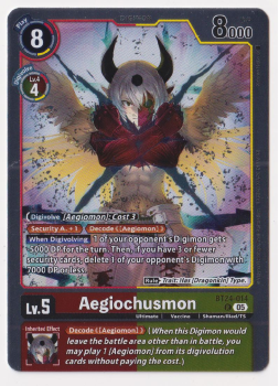 Aegiochusmon single card from Digimon Card Game