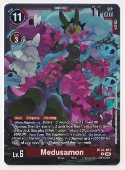 Medusamon single card from Digimon Card Game