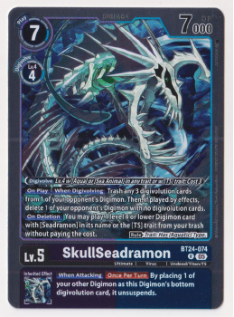SkullSeadramon single card from Digimon Card Game
