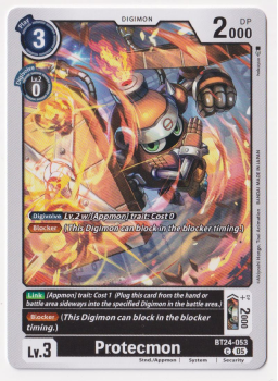 Protecmon single card from Digimon Card Game