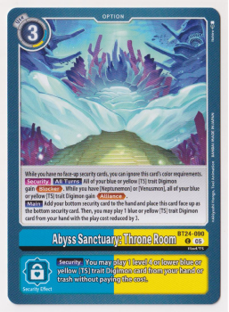 Abyss Sanctuary: Throne Room single card from Digimon Card Game