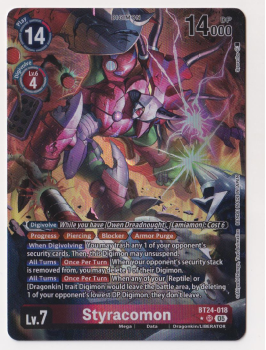 Styracomon (ALTERNATIVE ART) single card from Digimon Card Game