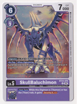 SkullBaluchimon single card from Digimon Card Game