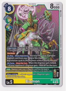 Biomon single card from Digimon Card Game