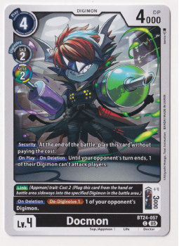 Docmon single card from Digimon Card Game