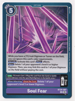Soul Fear single card from Digimon Card Game
