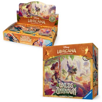Disney Lorcana Wilds Unknown Trove and Booster Box Combo