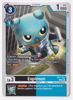 Espimon single card from Digimon Card Game