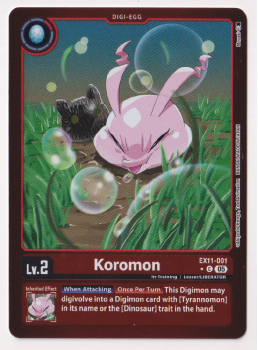 Koromon (ALTERNATIVE ART) single card from Digimon Card Game