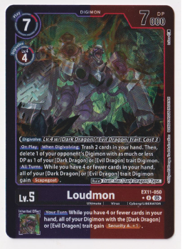 Loudmon (ALTERNATIVE ART) single card from Digimon Card Game