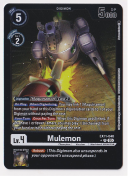 Mulemon (ALTERNATIVE ART) single card from Digimon Card Game