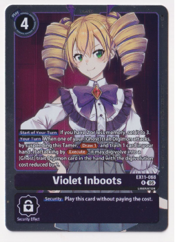 Violet Inboots single card from Digimon Card Game
