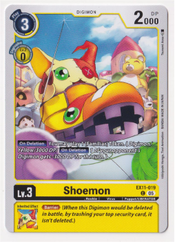 Shoemon single card from Digimon Card Game