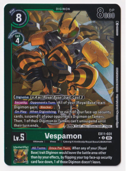 Vespamon (ALTERNATIVE ART) single card from Digimon Card Game