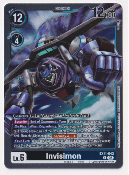 Invisimon single card from Digimon Card Game