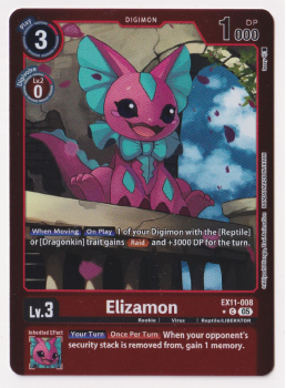 Elizamon (ALTERNATIVE ART) single card from Digimon Card Game