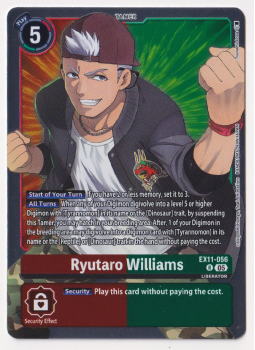Ryutaro Williams single card from Digimon Card Game