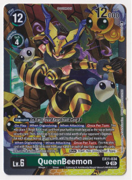 QueenBeemon single card from Digimon Card Game