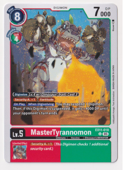 MasterTyrannomon single card from Digimon Card Game