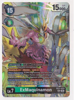ExMaquinamon single card from Digimon Card Game