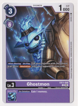 Ghostmon single card from Digimon Card Game