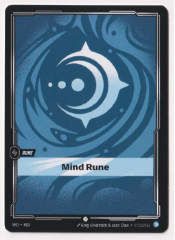 Mind Rune single card from Riftbound : League of Legends Card Game