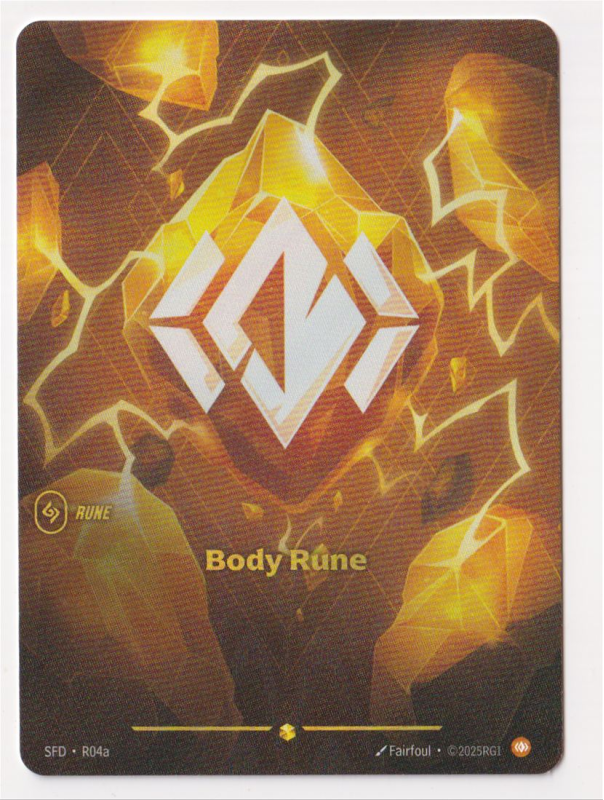 Body Rune (Alternate Art) : R04 SPIRITFORGED - Riftbound : League of ...