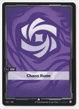 Chaos Rune single card from Riftbound : League of Legends Card Game