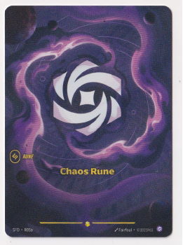 Chaos Rune (Alternate Art) single card from Riftbound : League of Legends Card Game