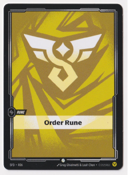 Order Rune single card from Riftbound : League of Legends Card Game