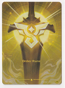 Order Rune (Alternate Art) single card from Riftbound : League of Legends Card Game