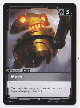 Mech single card from Riftbound : League of Legends Card Game