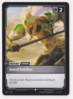 Sand Soldier single card from Riftbound : League of Legends Card Game