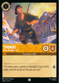 Thomas - Wide-Eyed Recruit (FOIL) single card from Disney Lorcana