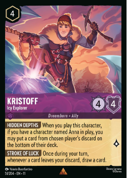 Kristoff - Icy Explorer single card from Disney Lorcana