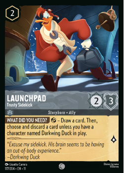 Launchpad - Trusty Sidekick single card from Disney Lorcana