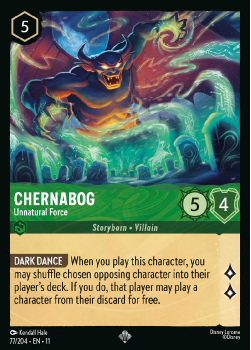 Chernabog – Unnatural Force single card from Disney Lorcana