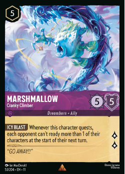Marshmallow - Cranky Climber single card from Disney Lorcana