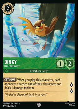 Dinky - Has the Brains single card from Disney Lorcana