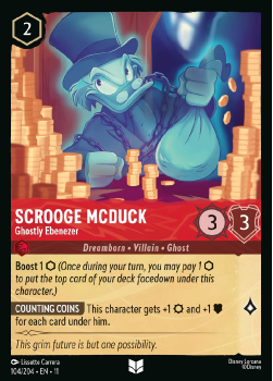 Scrooge McDuck - Ghostly Ebenezer single card from Disney Lorcana