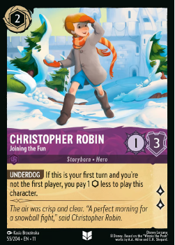 Christopher Robin – Joining the Fun single card from Disney Lorcana