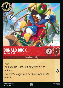 Donald Duck – Nephew Fred single card from Disney Lorcana