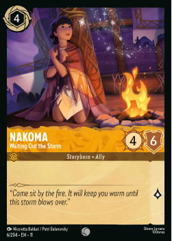Nakoma - Waiting Out the Storm single card from Disney Lorcana