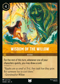 Wisdom of the Willow single card from Disney Lorcana
