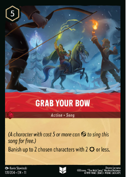 Grab Your Bow single card from Disney Lorcana
