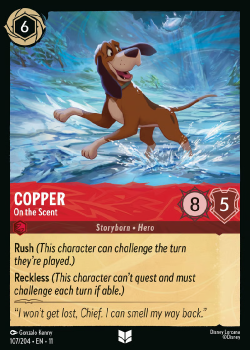 Copper - On the Scent single card from Disney Lorcana