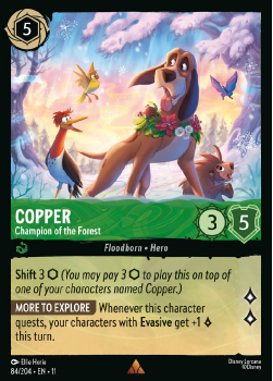 Copper - Champion of the Forest single card from Disney Lorcana